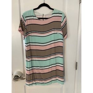 Stripe shift dress